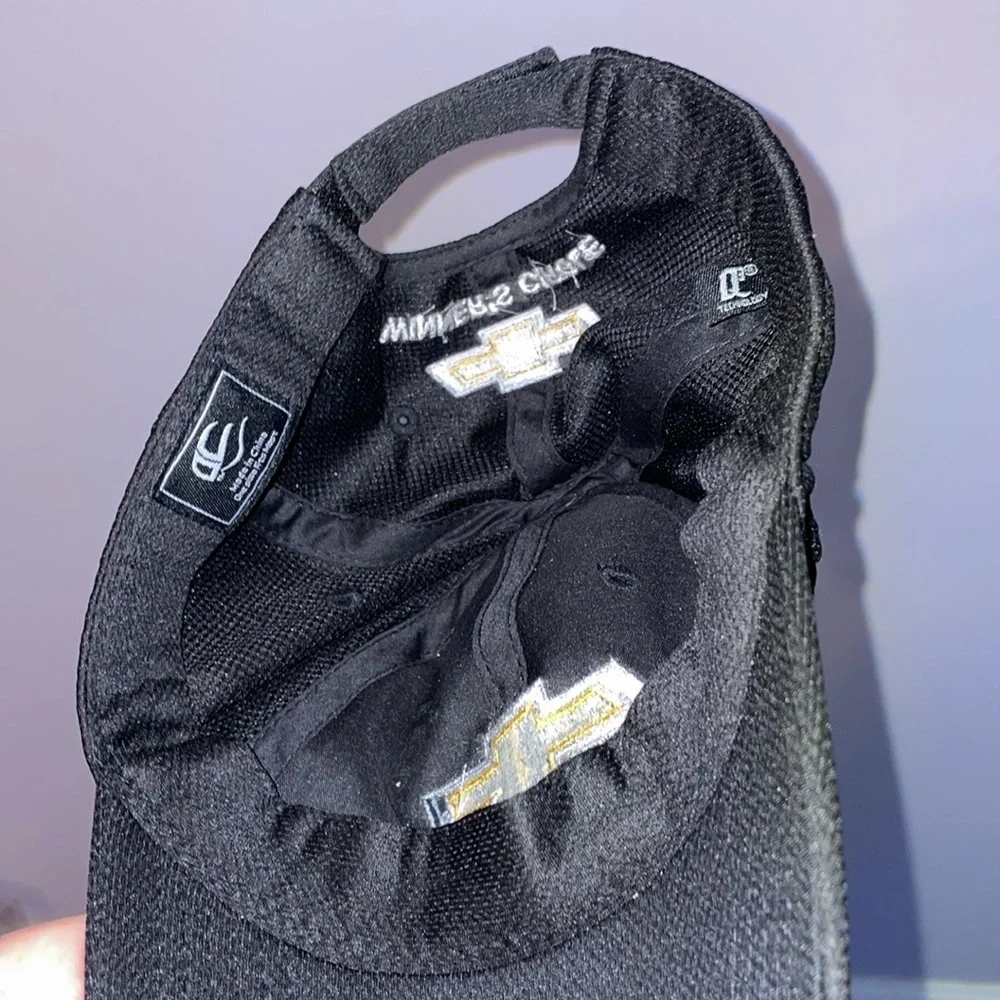 Chevrolet Winner’s Circle Embroidered Logo Baseball Hat Cap OS Black